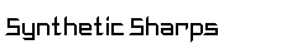 Synthetic Sharps font preview